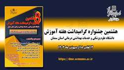 هشتمین جشنواره آموزشی هفته آموزش برگزار خواهد شد